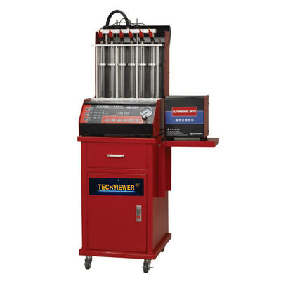 calidad  Ultrasonic Auto Fuel Injector Tester And Cleaner 6 Nozzle For Vehicle fábrica